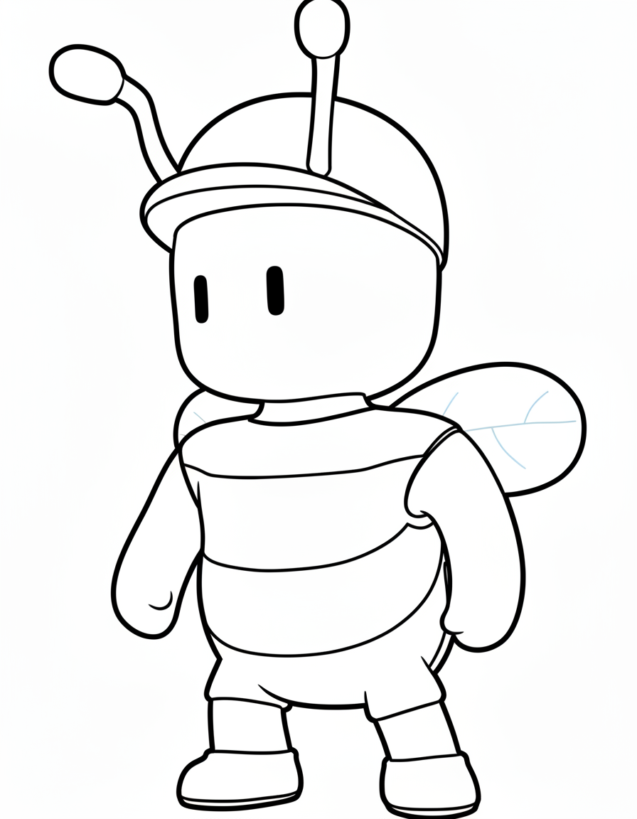 coloriage Stumble Guys update pour enfant à imprimer