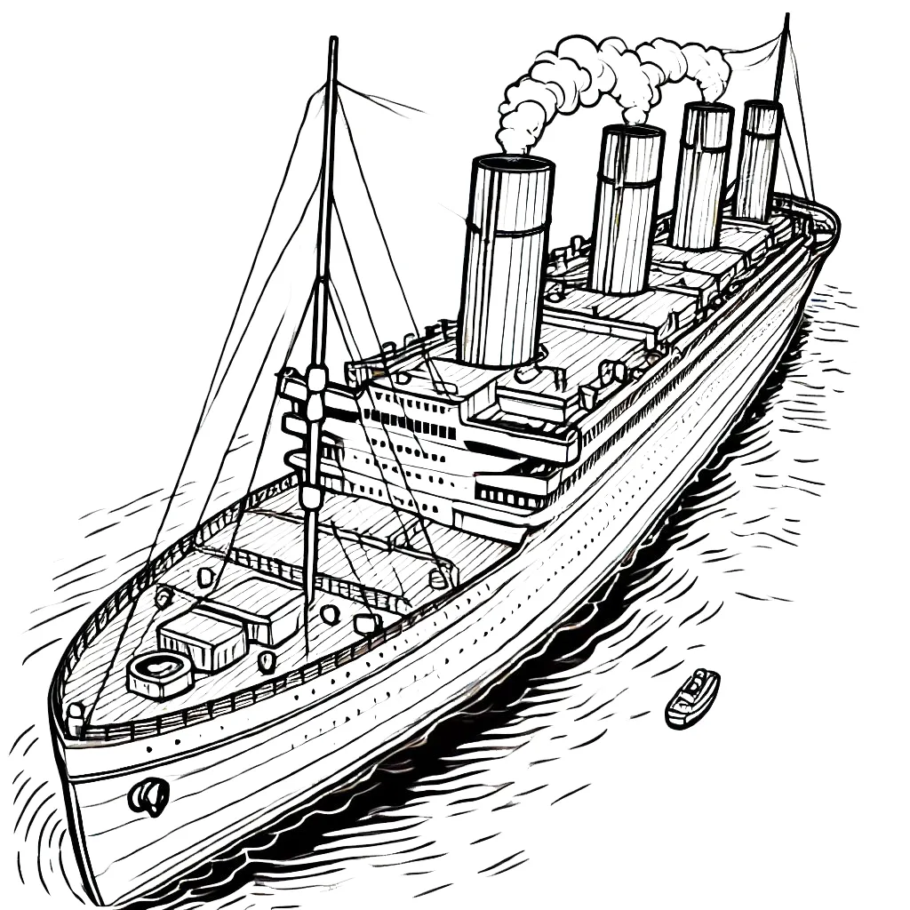 imprimer coloriage Titanic