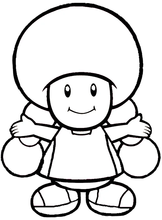 coloriage Toad a colorier en ligne gratuitement 1