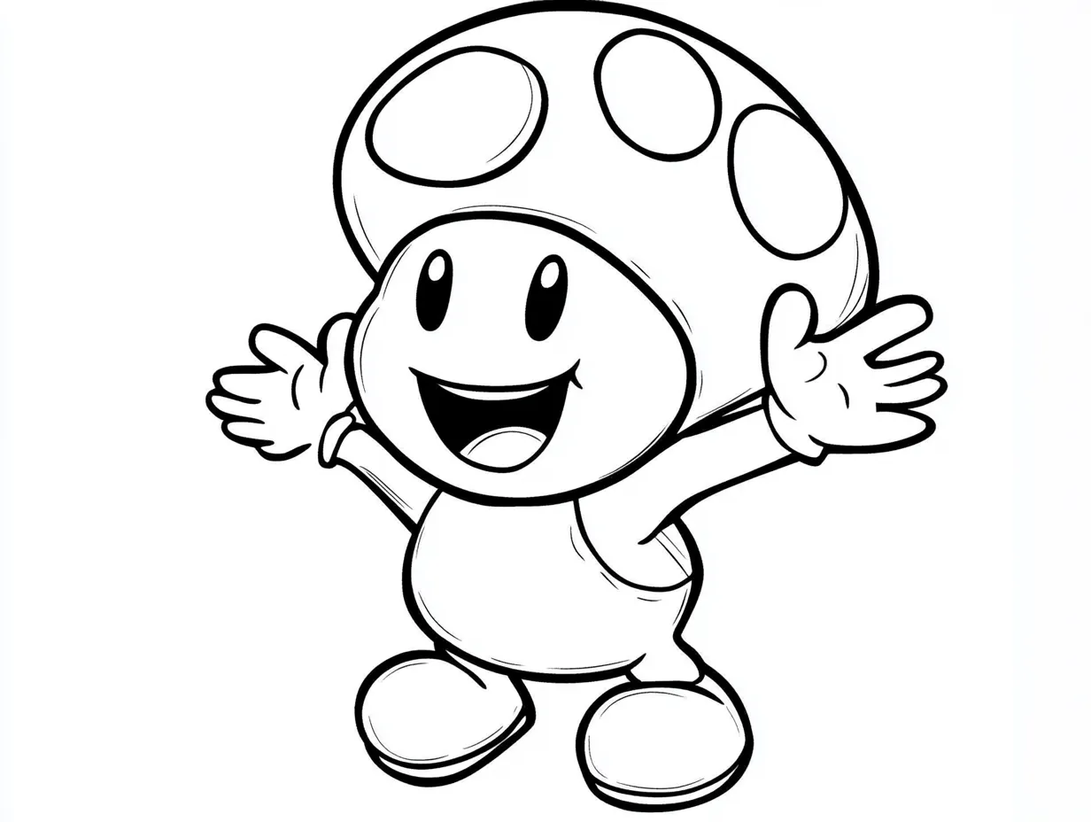 coloriage Toad de pour enfants 2