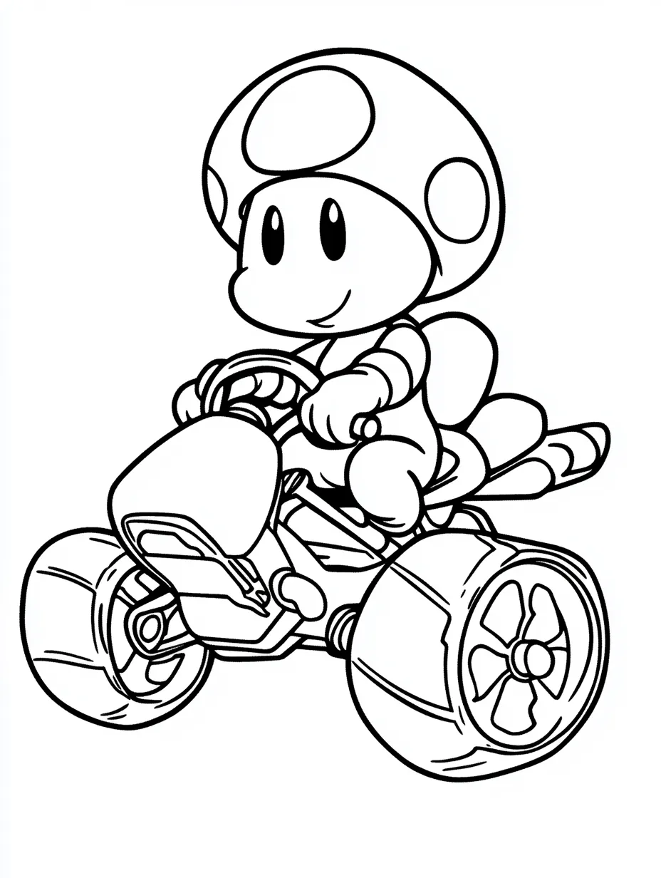 coloriage Toad gratuit à imprimer