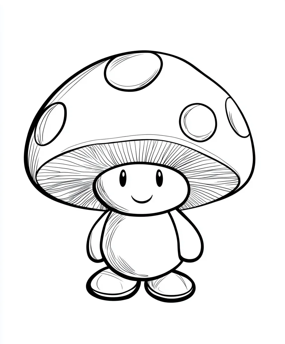 coloriage Toad pour bebe a imprimer