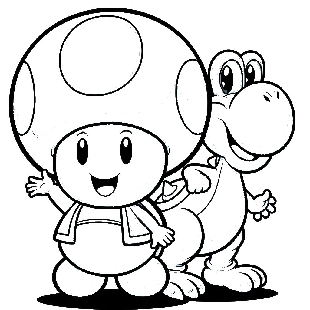 coloriage Toad de pour enfants 1