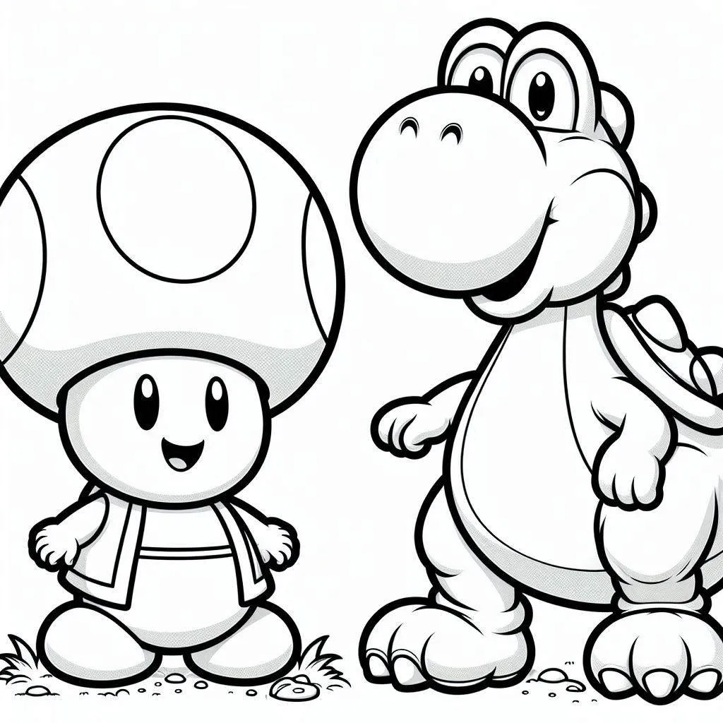 coloriage Toad à imprimer pour enfants