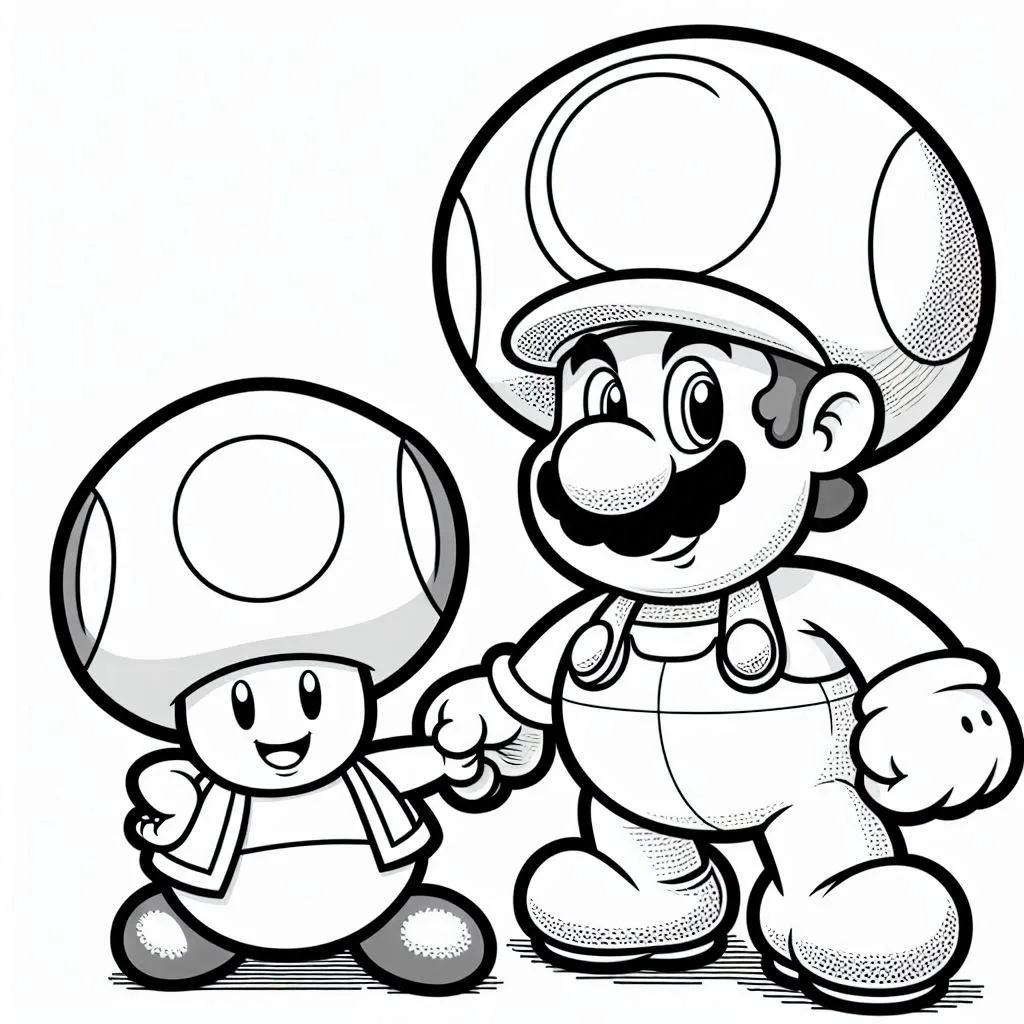 coloriage Toad et dessin a imprimer