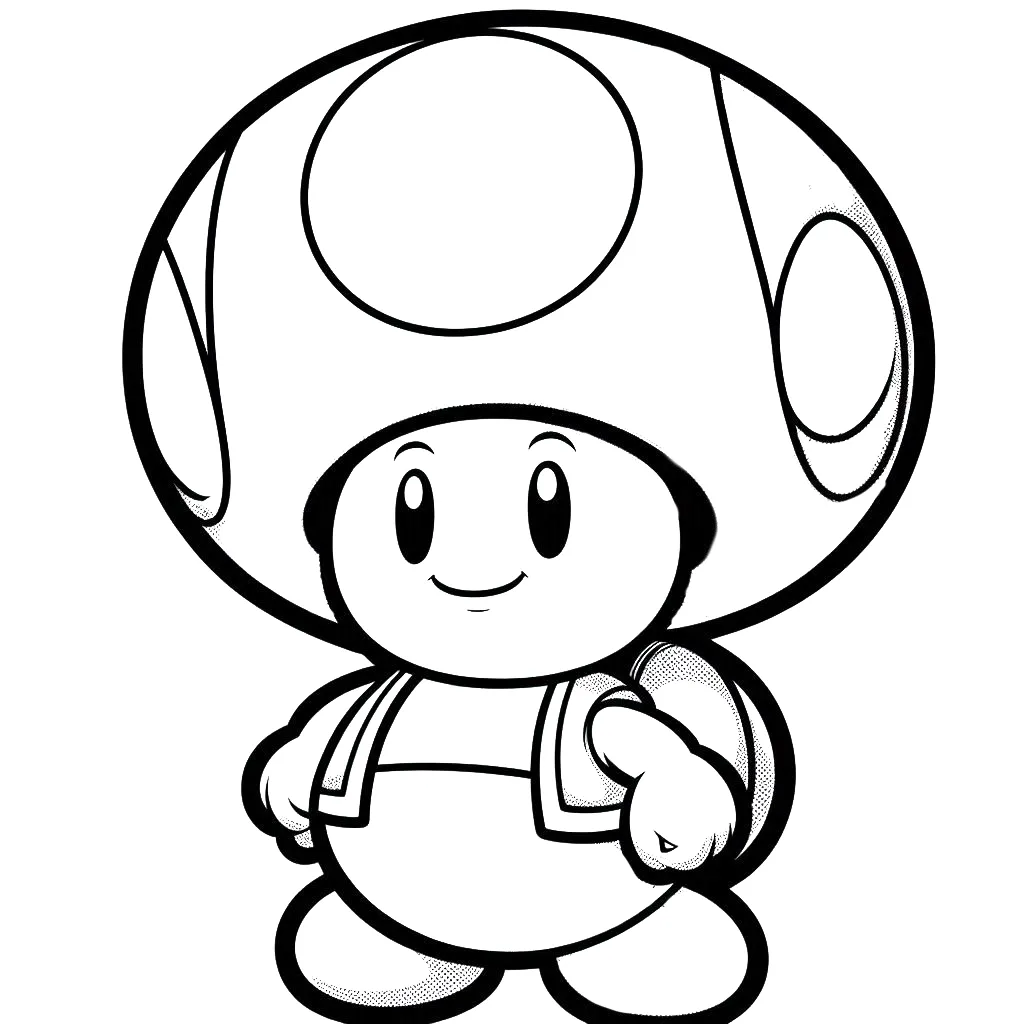 49+ Toad para colorir para imprimir: Uma aventura com cogumelos