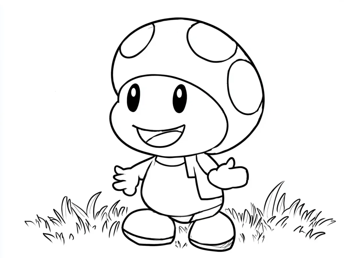 coloriage Toad a imprimer 2