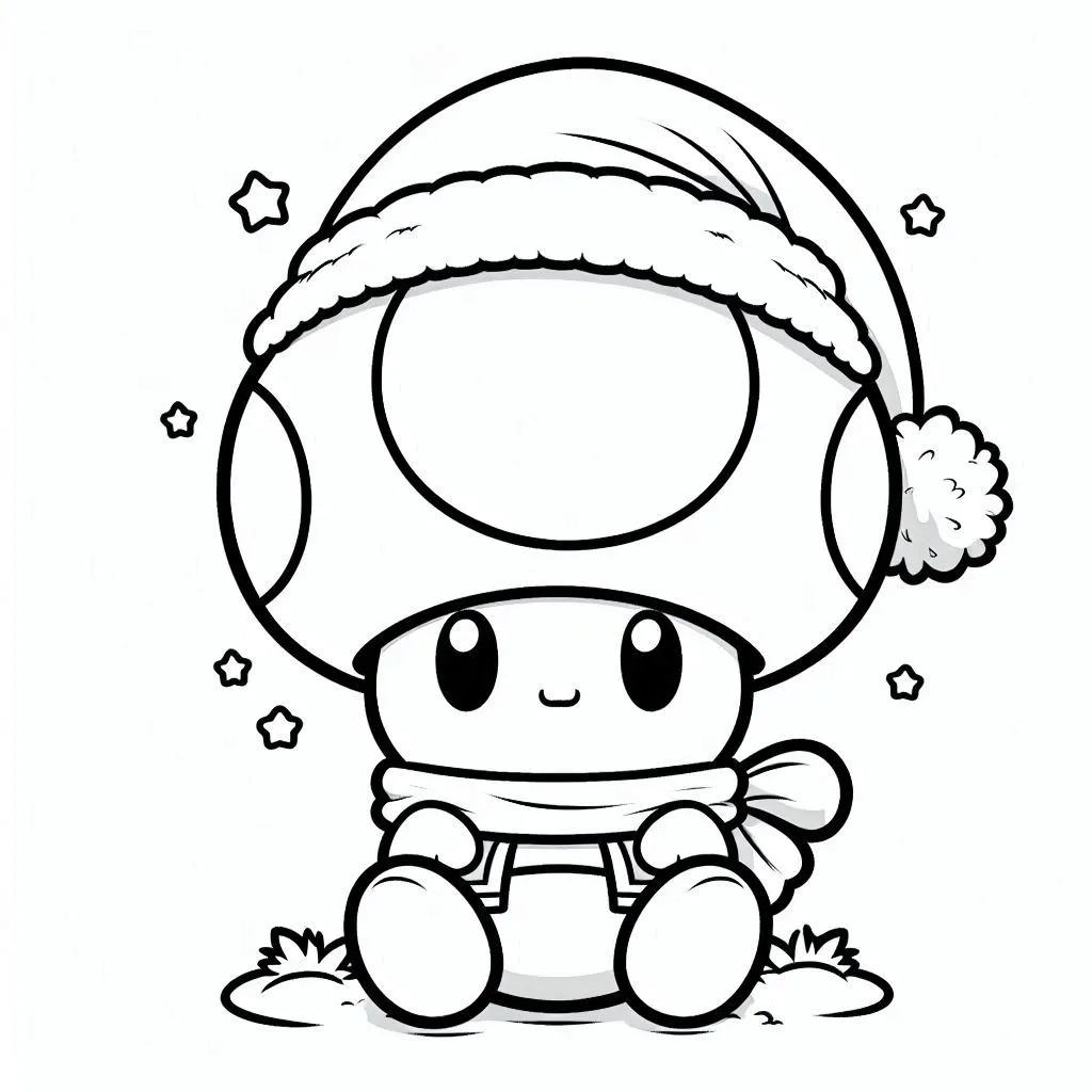 coloriage Toad a imprimer gratuit