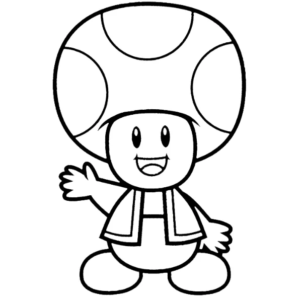 coloriage Toad a dessiner et imprimer