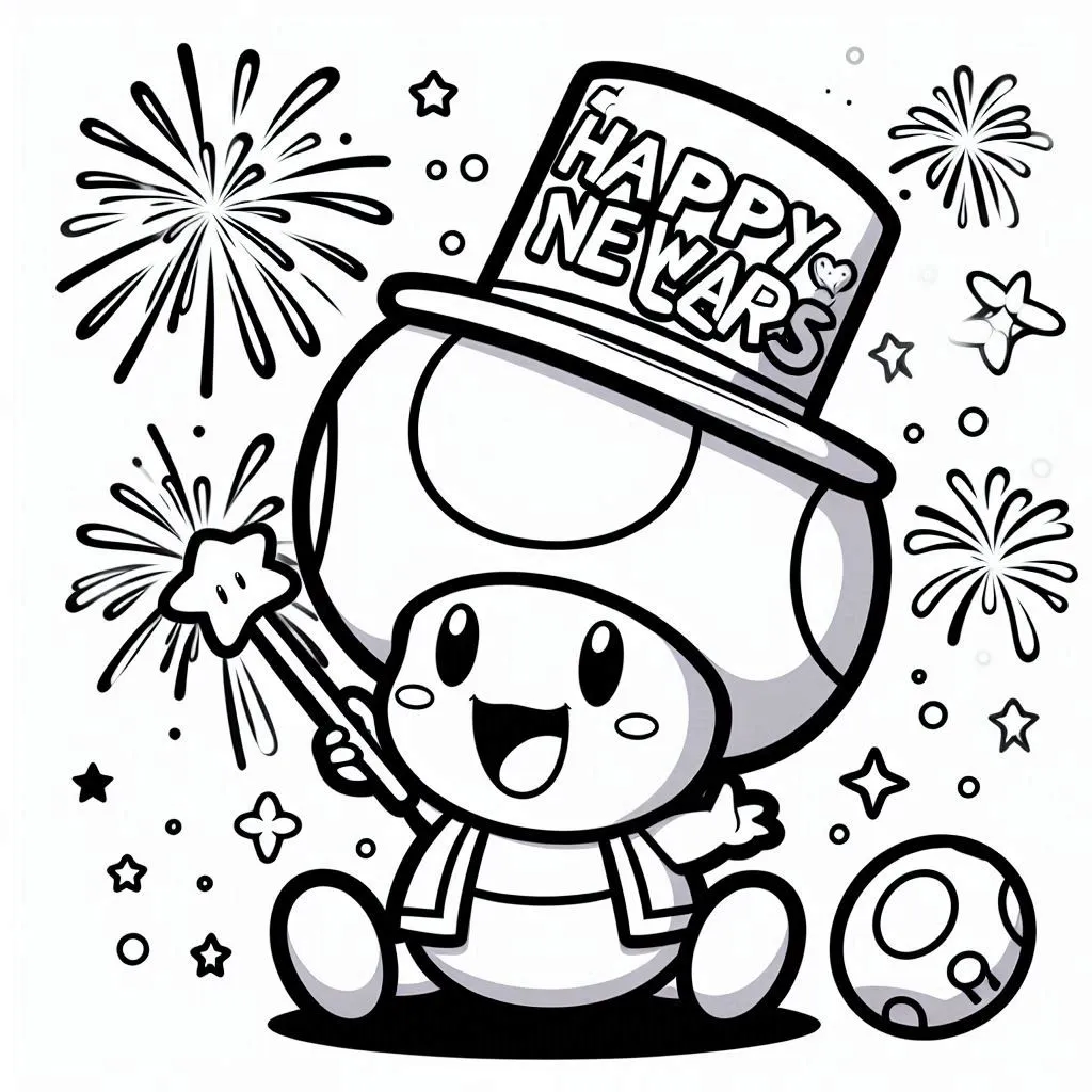 coloriage Toad pour enfant a imprimer gratuit