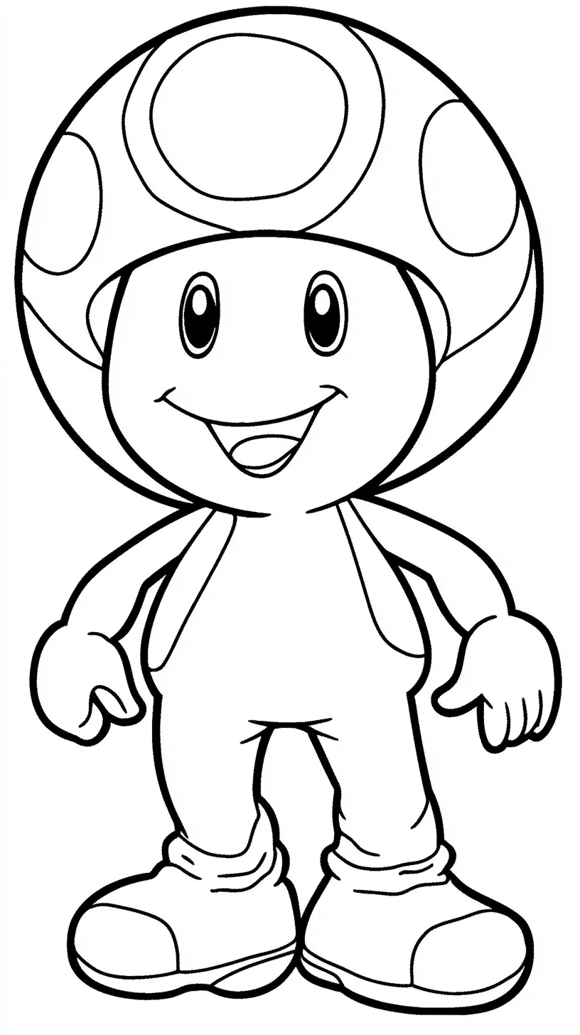 coloriage Toad educatif pour enfant