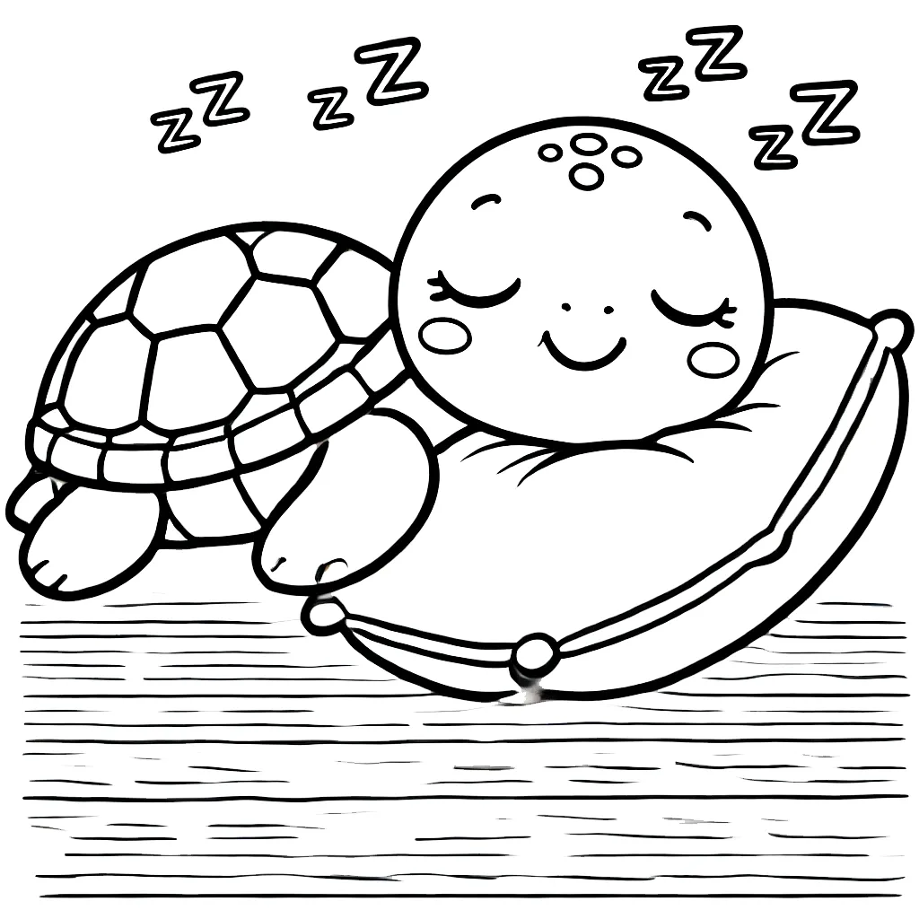 coloriage Tortue pour enfants