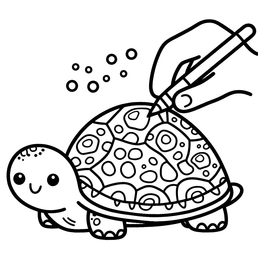 coloriage Tortue et dessin a imprimer