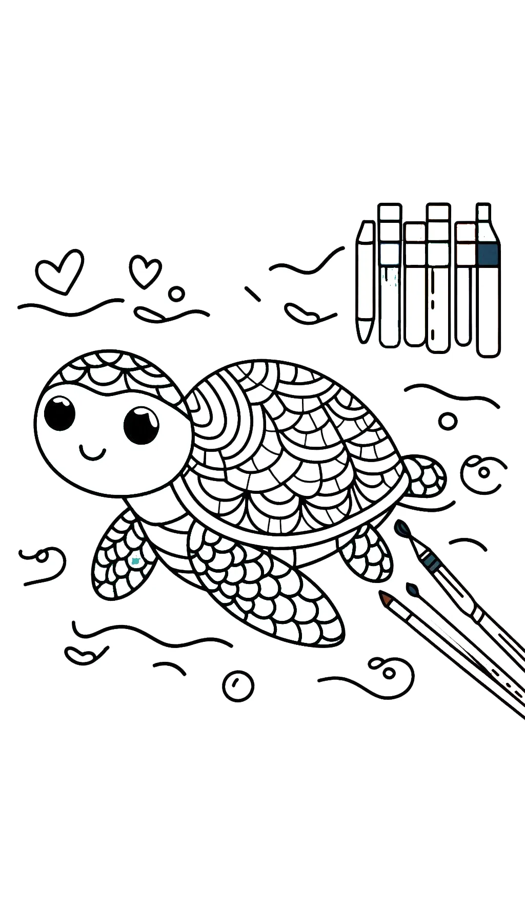 imprimer coloriage Tortue