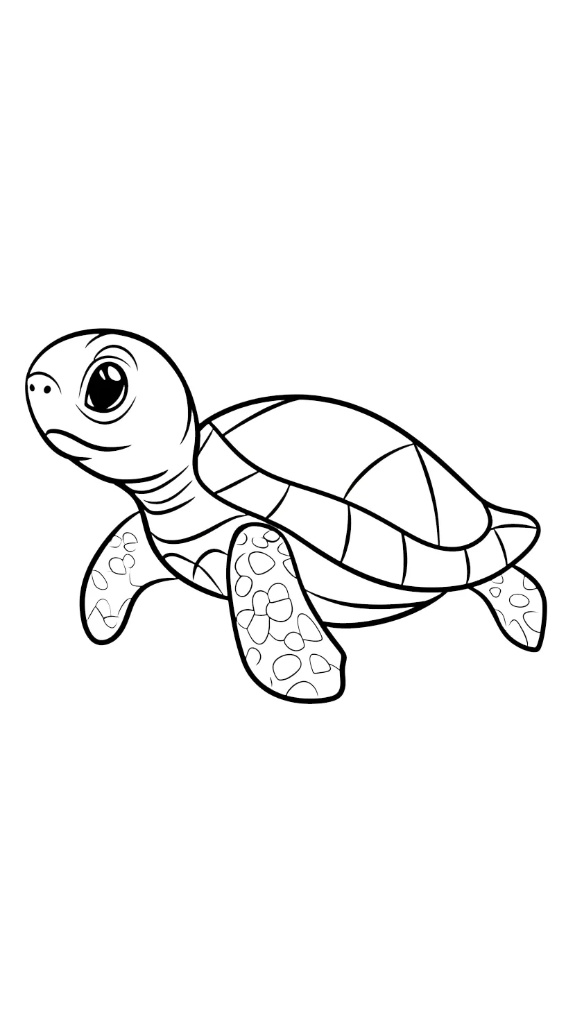 coloriage Tortue gratuit a imprimer