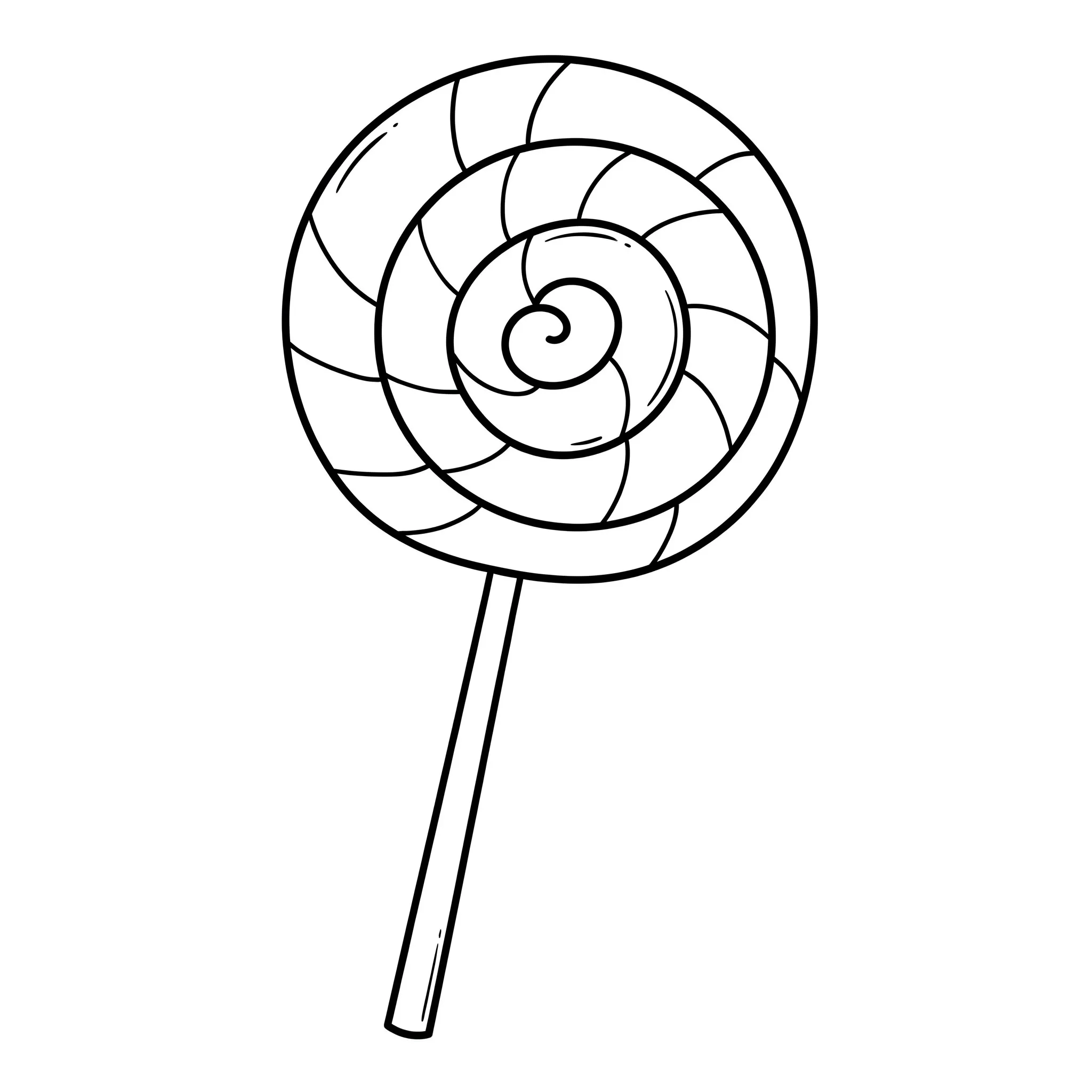 coloriage Une sucette en spirale pour enfant à imprimer