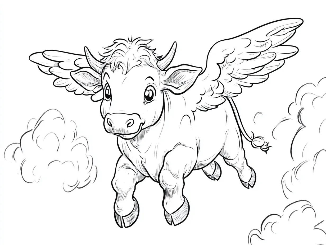 coloriage Vache à imprimer pdf gratuit 2