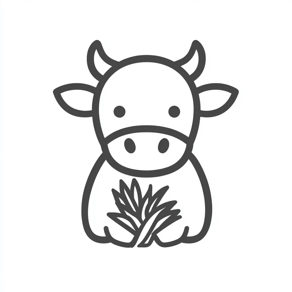 coloriage Vache à imprimer pour enfant de 4 ans 1