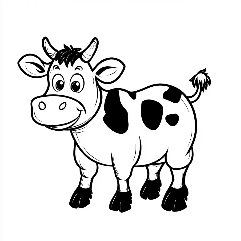 coloriage Vache gratuit en ligne