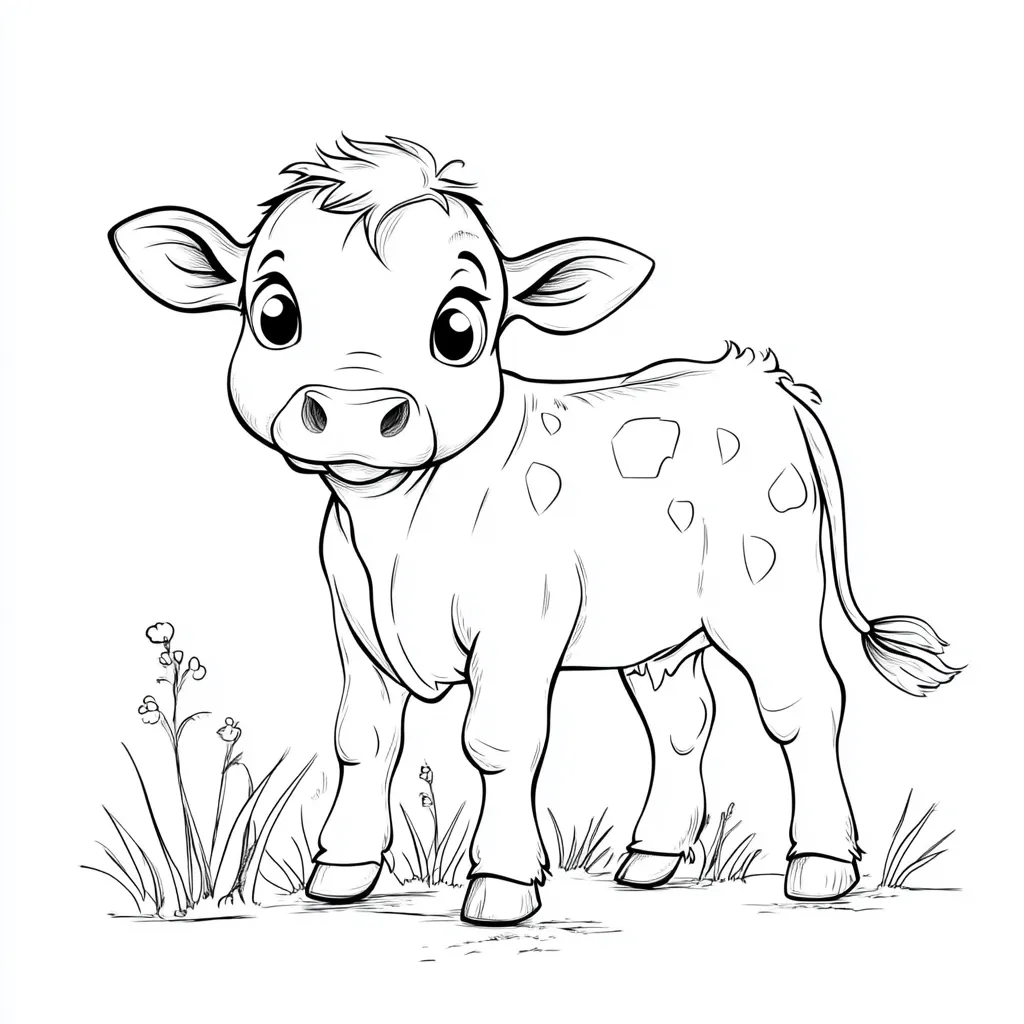 coloriage Vache à imprimer pdf gratuit 4