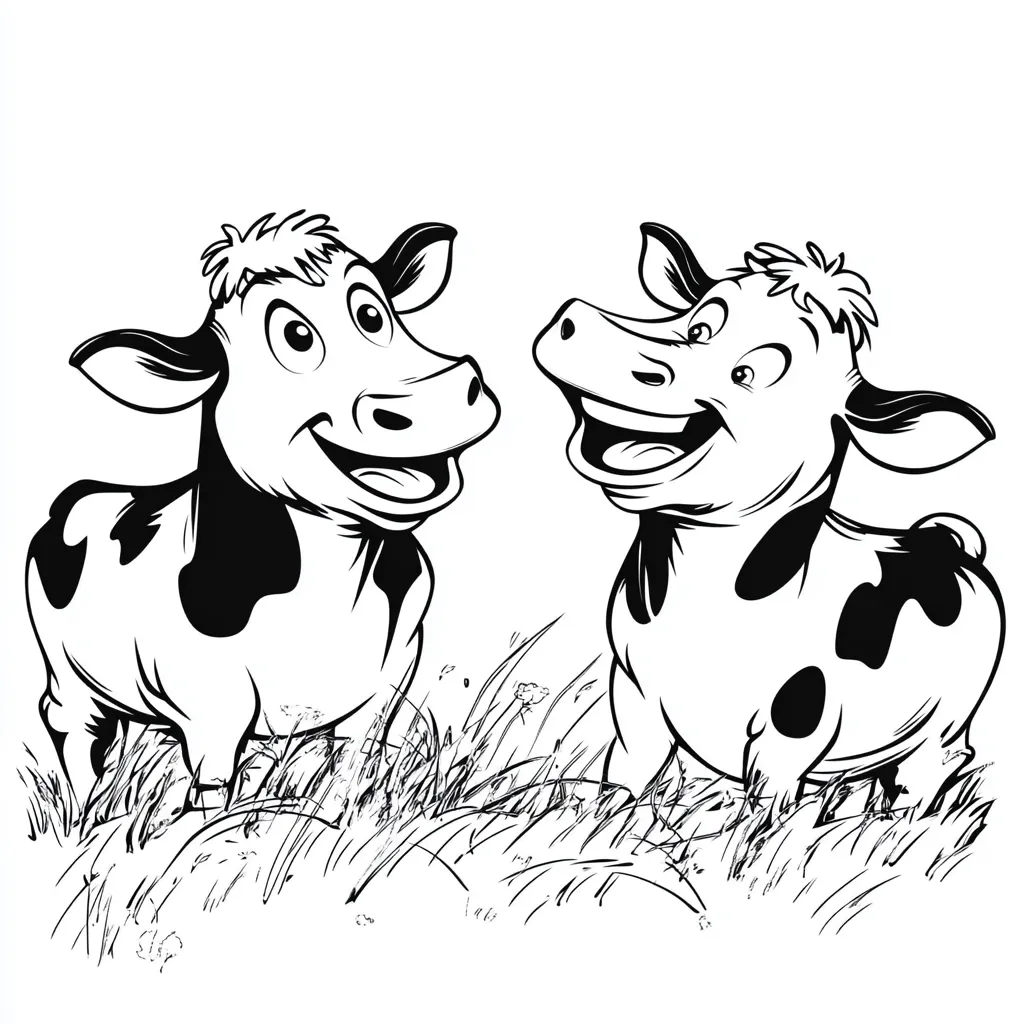 coloriage Vache pour enfants a imprimer gratuit