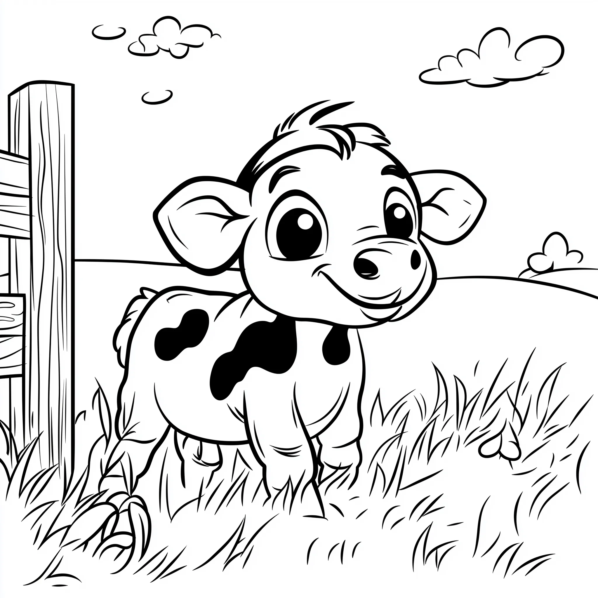 coloriage Vache a colorier en ligne