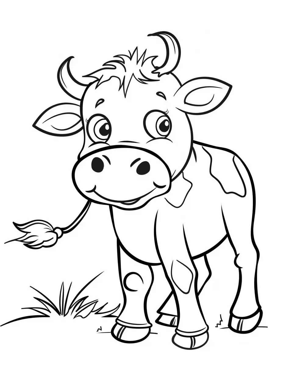 coloriage Vache pour enfant 1