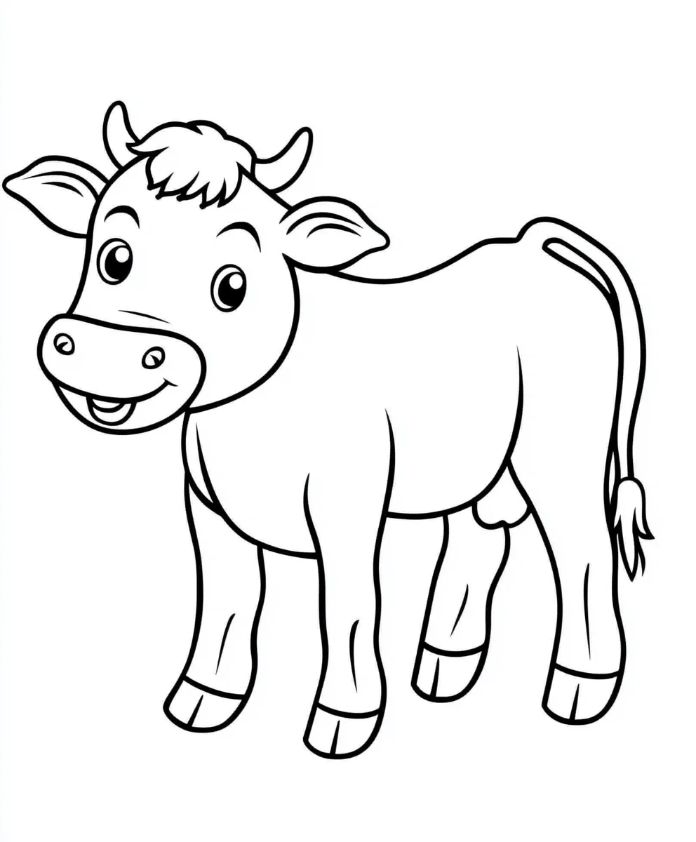 coloriage Vache à imprimer pdf gratuit 5