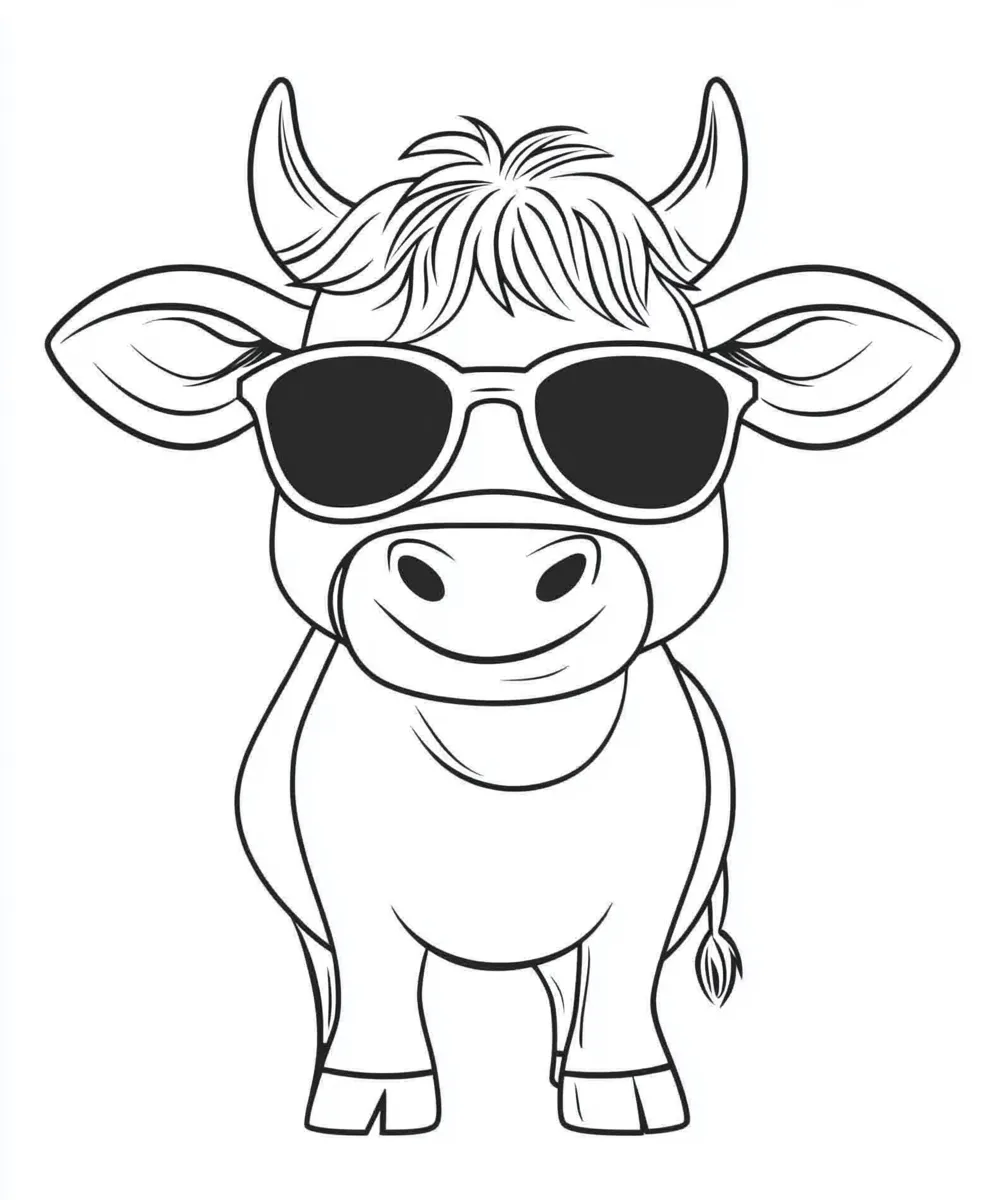 coloriage Vache a imprimer gratuitement