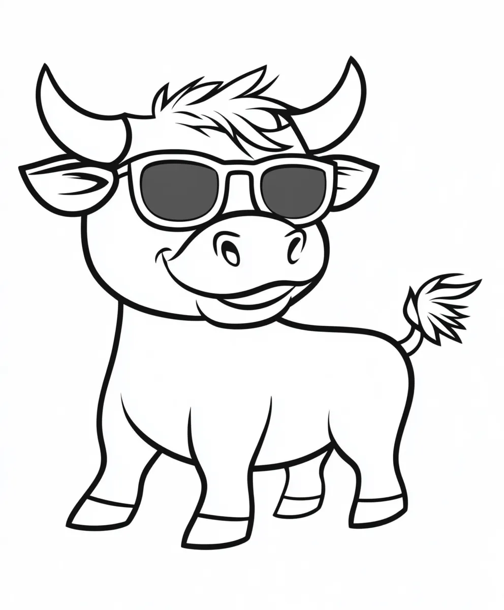 coloriage Vache en ligne pour enfant