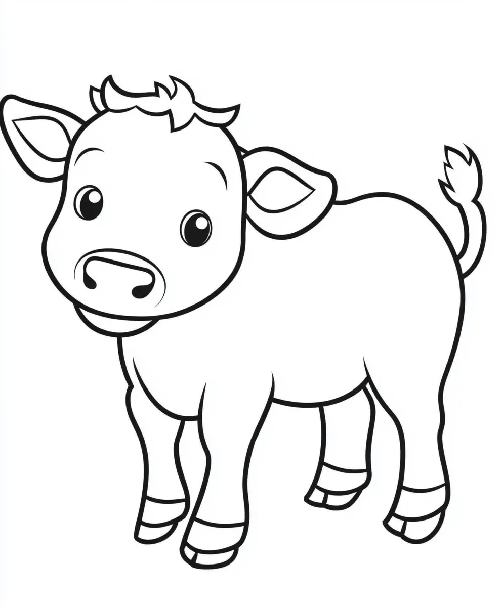 coloriage Vache a imprimer gratuit