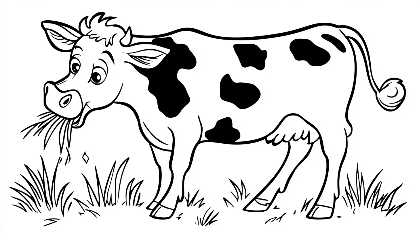 coloriage Vache à imprimer pdf gratuit 1