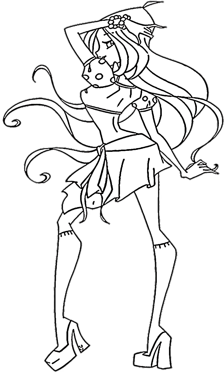 coloriage Winx a imprimer pour enfant de 4 ans