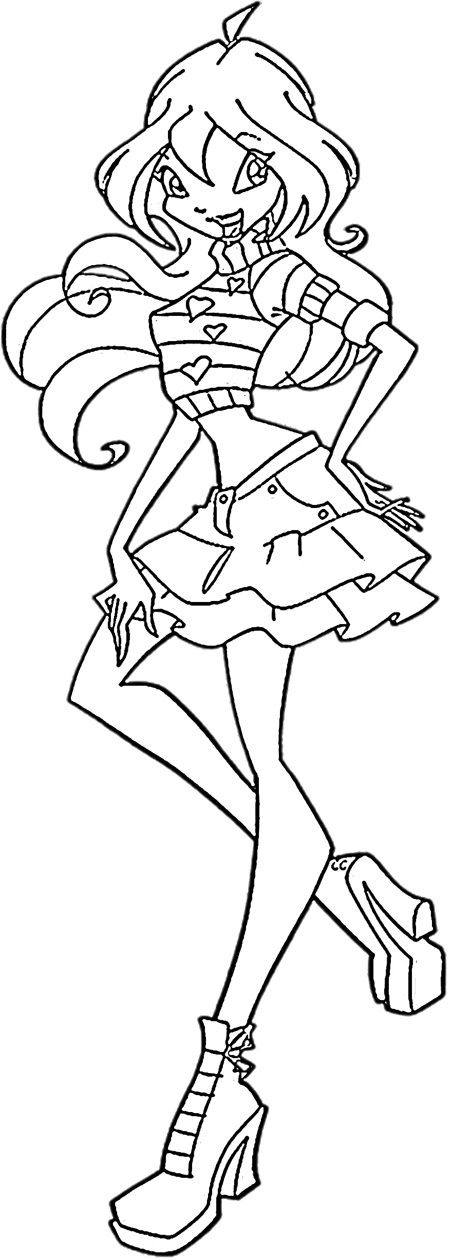 coloriage Winx à imprimer gratuit