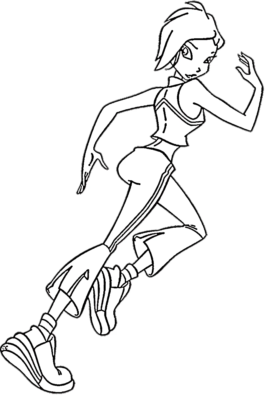 coloriage Winx à imprimer pour enfant de 2 ans