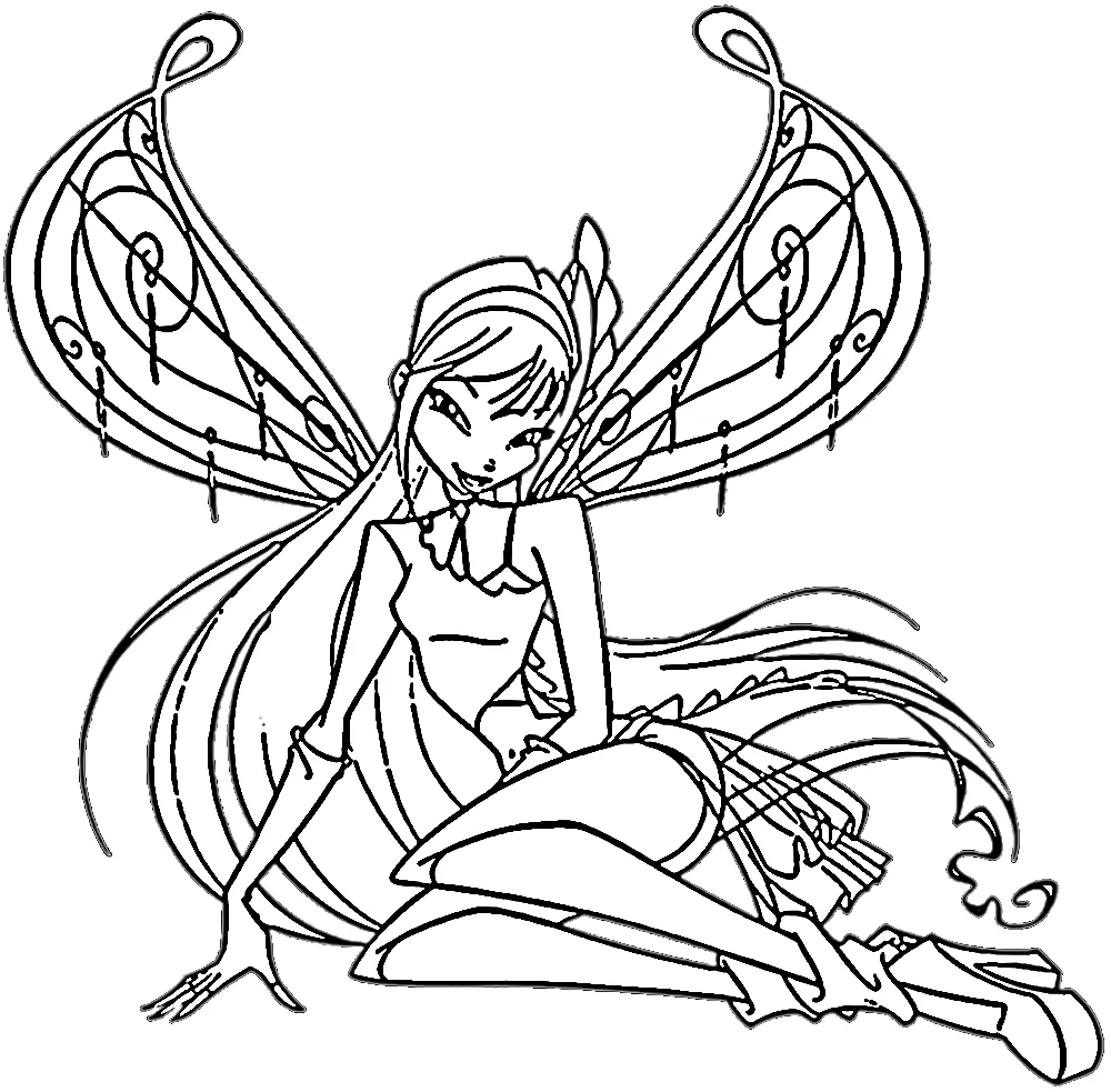 coloriage Winx pour enfant de 7 ans