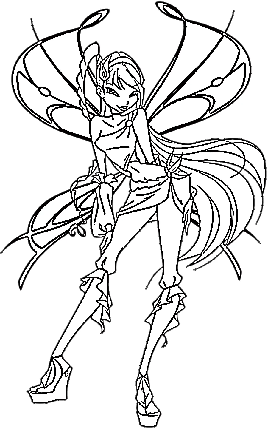 coloriage Winx a telecharger