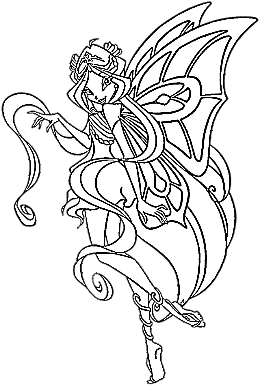 coloriage Winx à imprimer gratuitement pdf