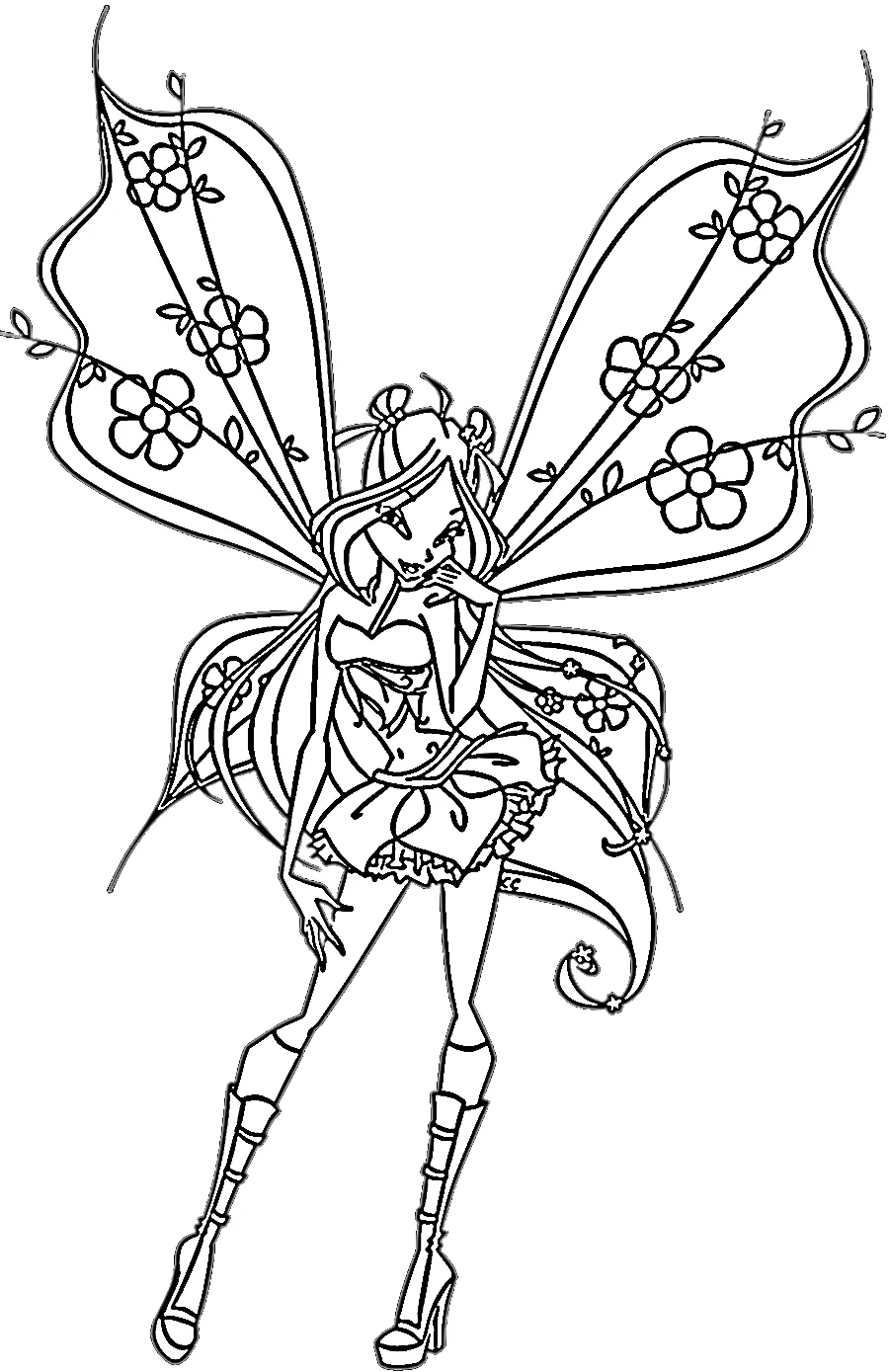 coloriage Winx à imprimer pour enfant de 8 ans