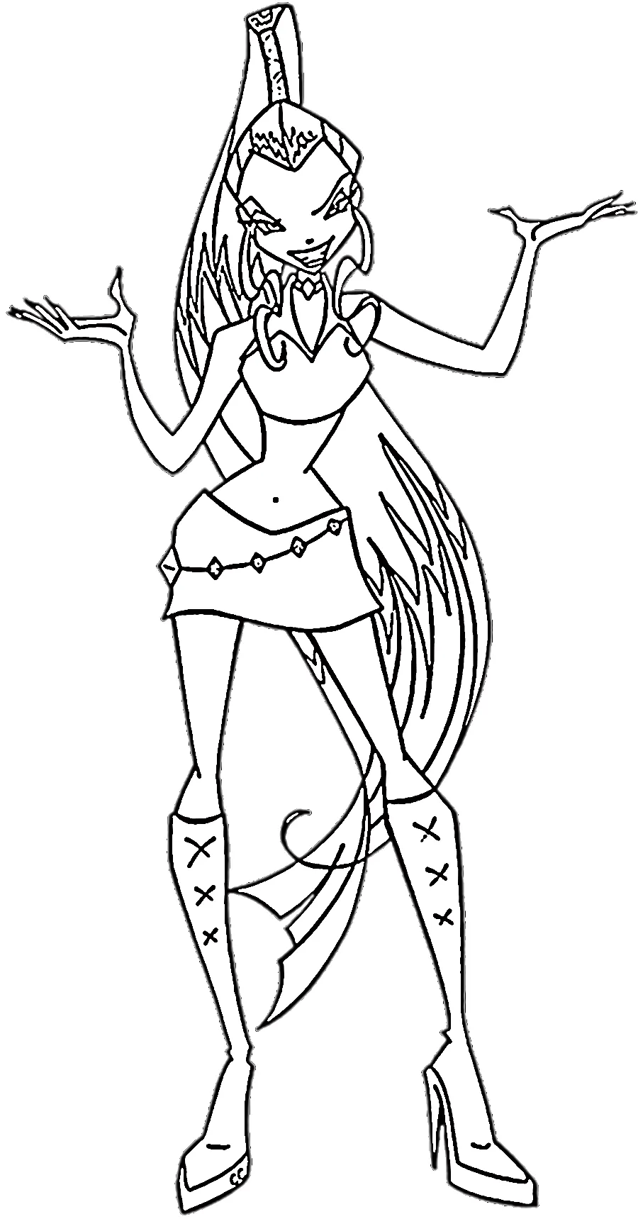 imprimer coloriage Winx gratuit