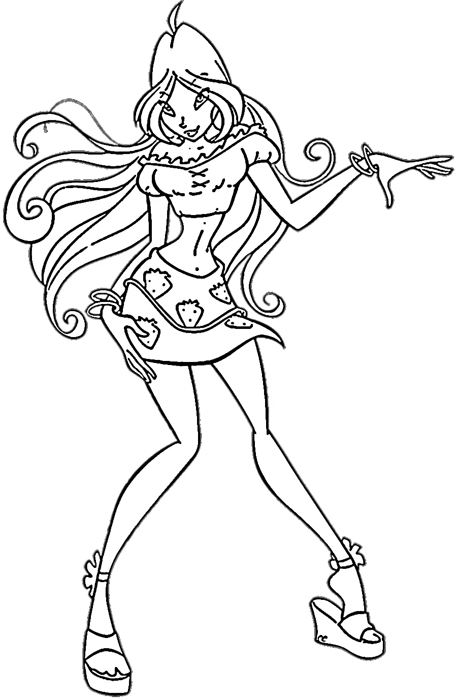 imprimer coloriage Winx