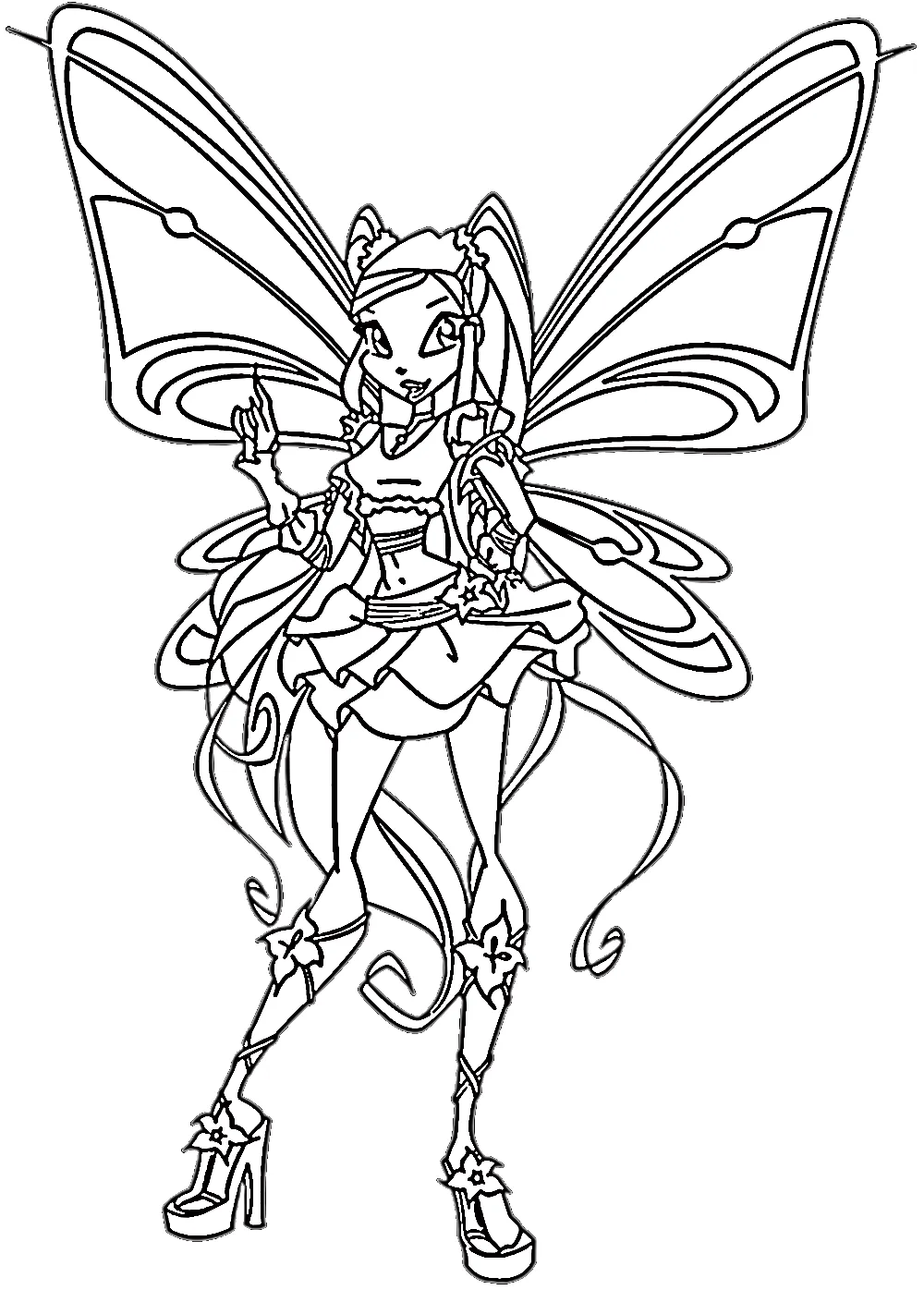 coloriage Winx à imprimer pour enfant de 8 ans 2