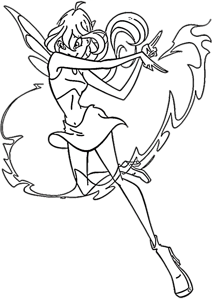 coloriage Winx pour enfants à télécharger