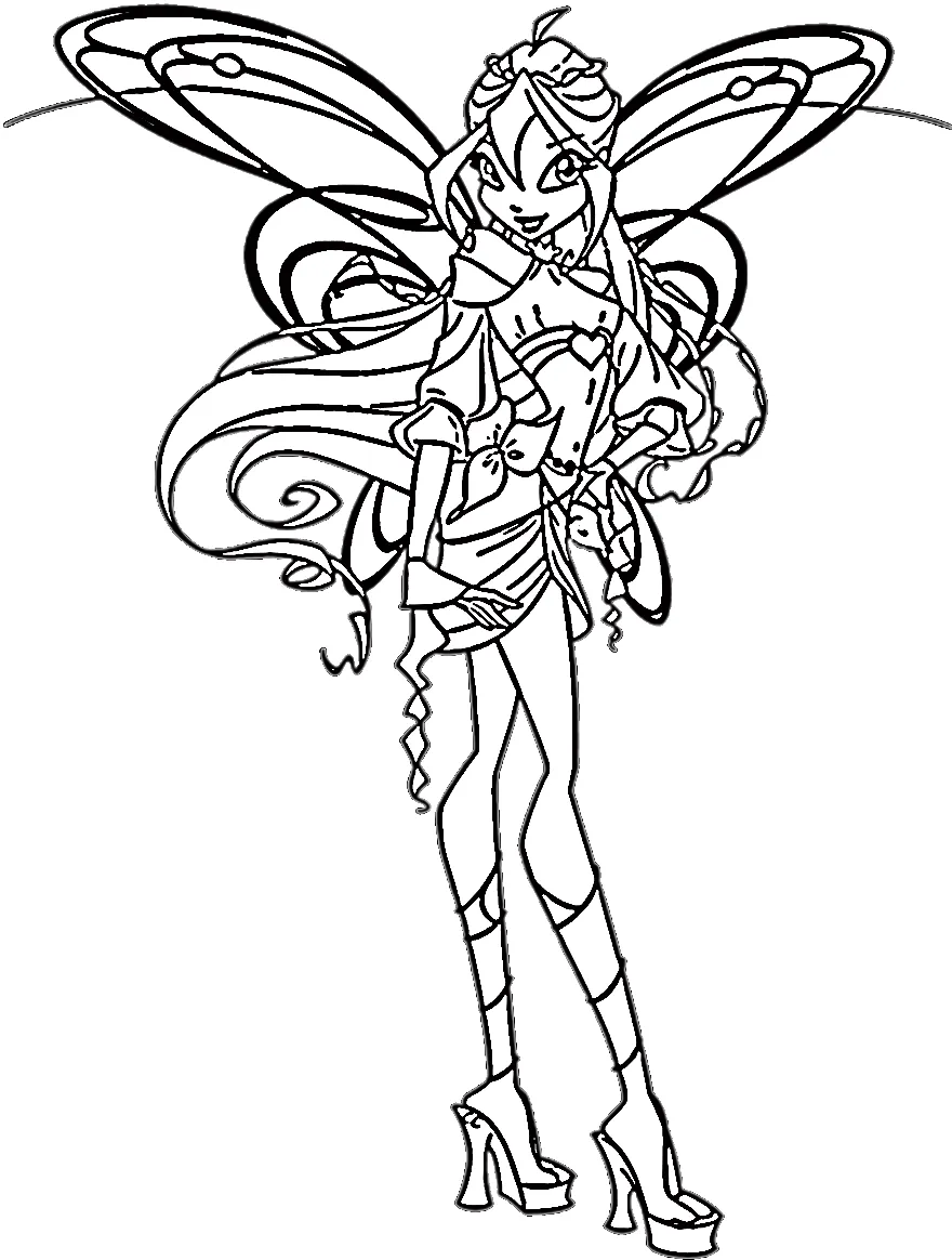 coloriage Winx pour enfant de 10 ans