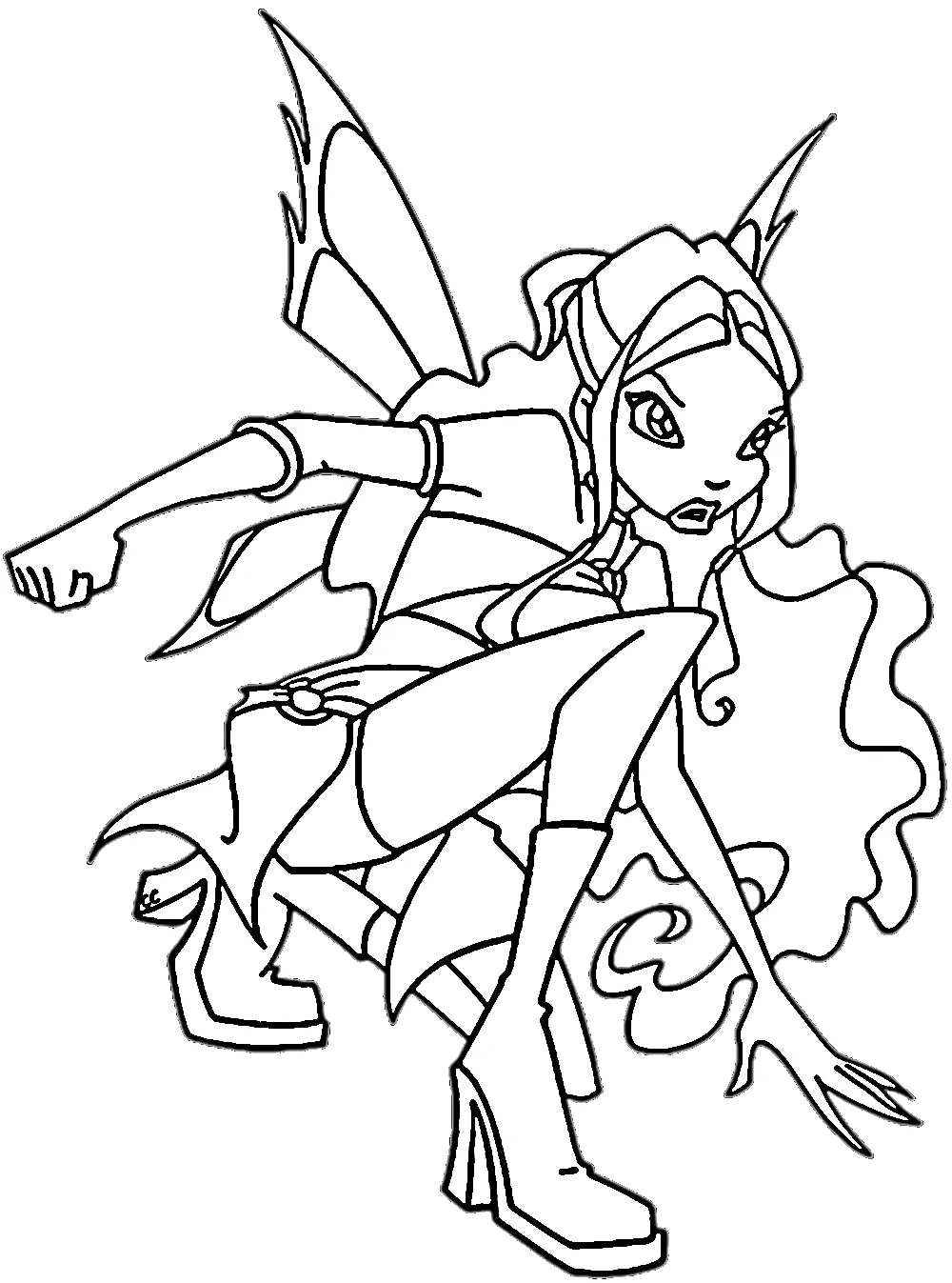 coloriage Winx pour enfants a imprimer gratuit