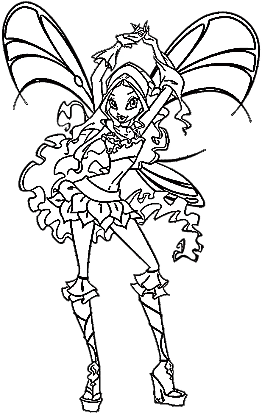 coloriage Winx pour enfant de 3 ans 1