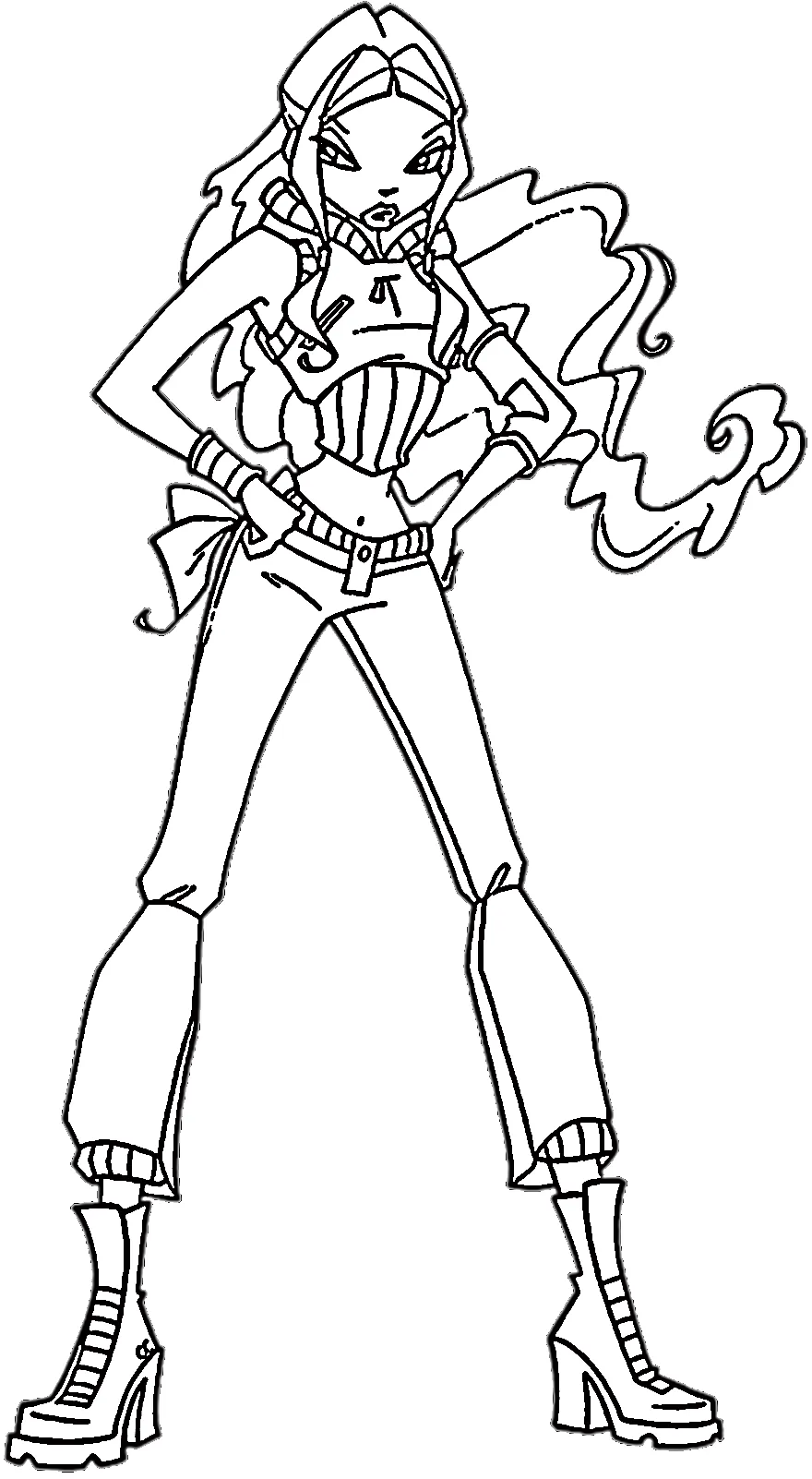 image pour coloriage Winx enfant