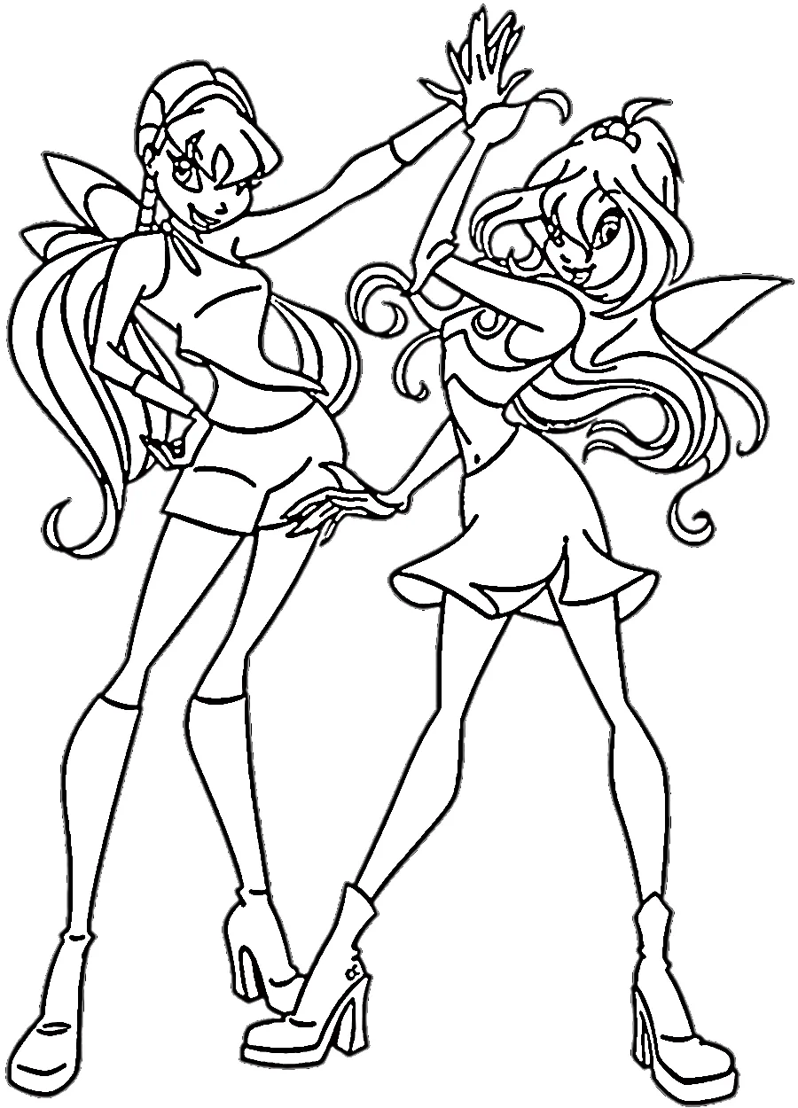 télécharger coloriage Winx gratuit