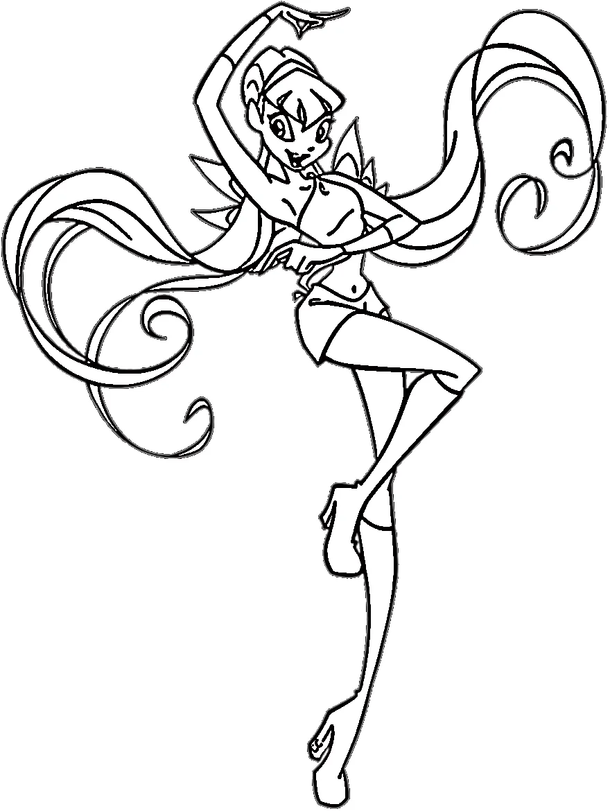 coloriage Winx a dessiner en ligne 1