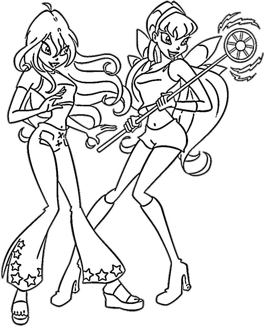 coloriage Winx a imprimer gratuit